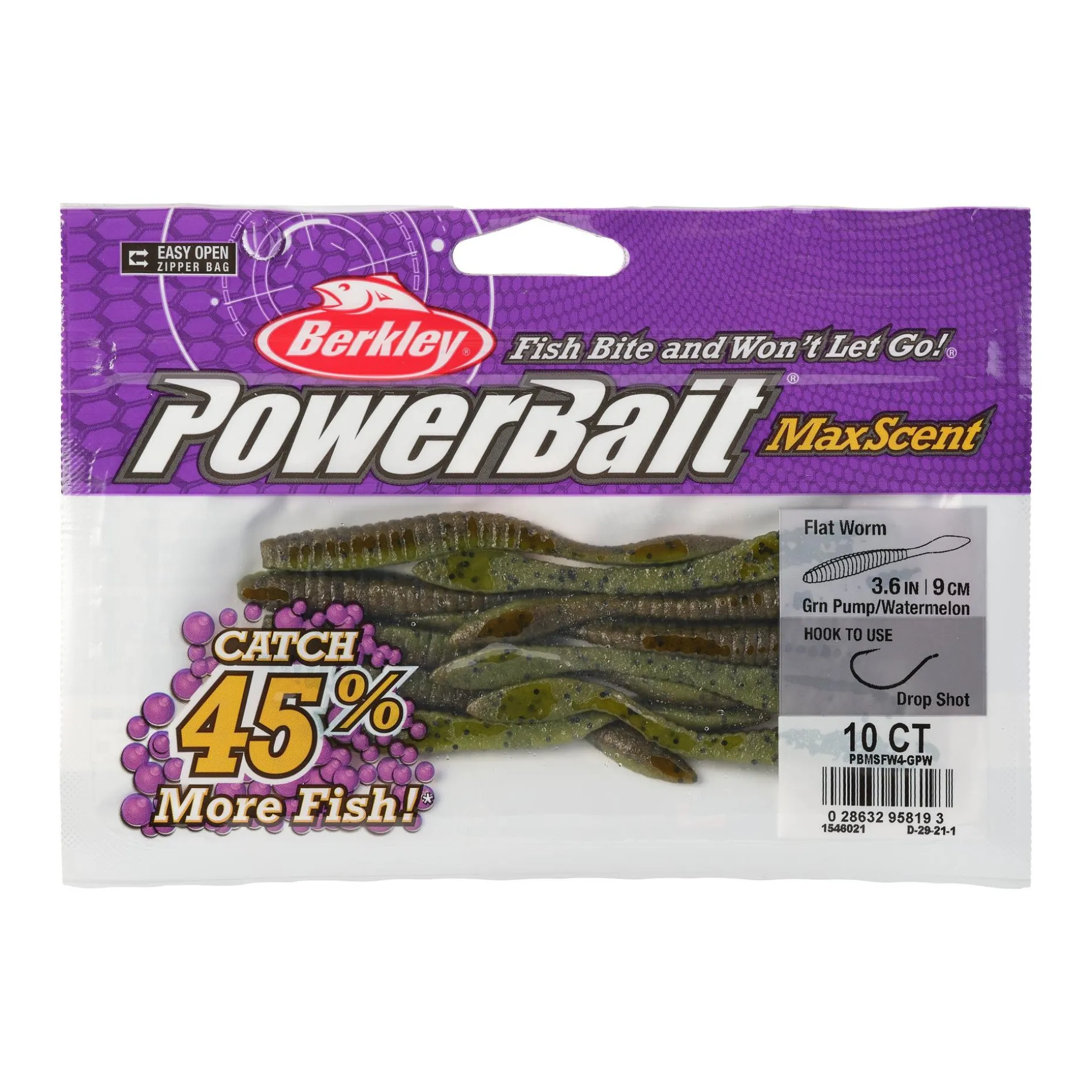PowerBait® MaxScent Flat Worm